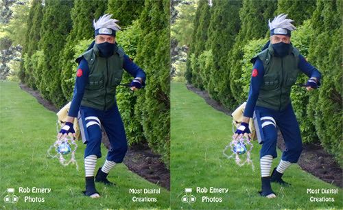 Kakashi unleashes the Chidori